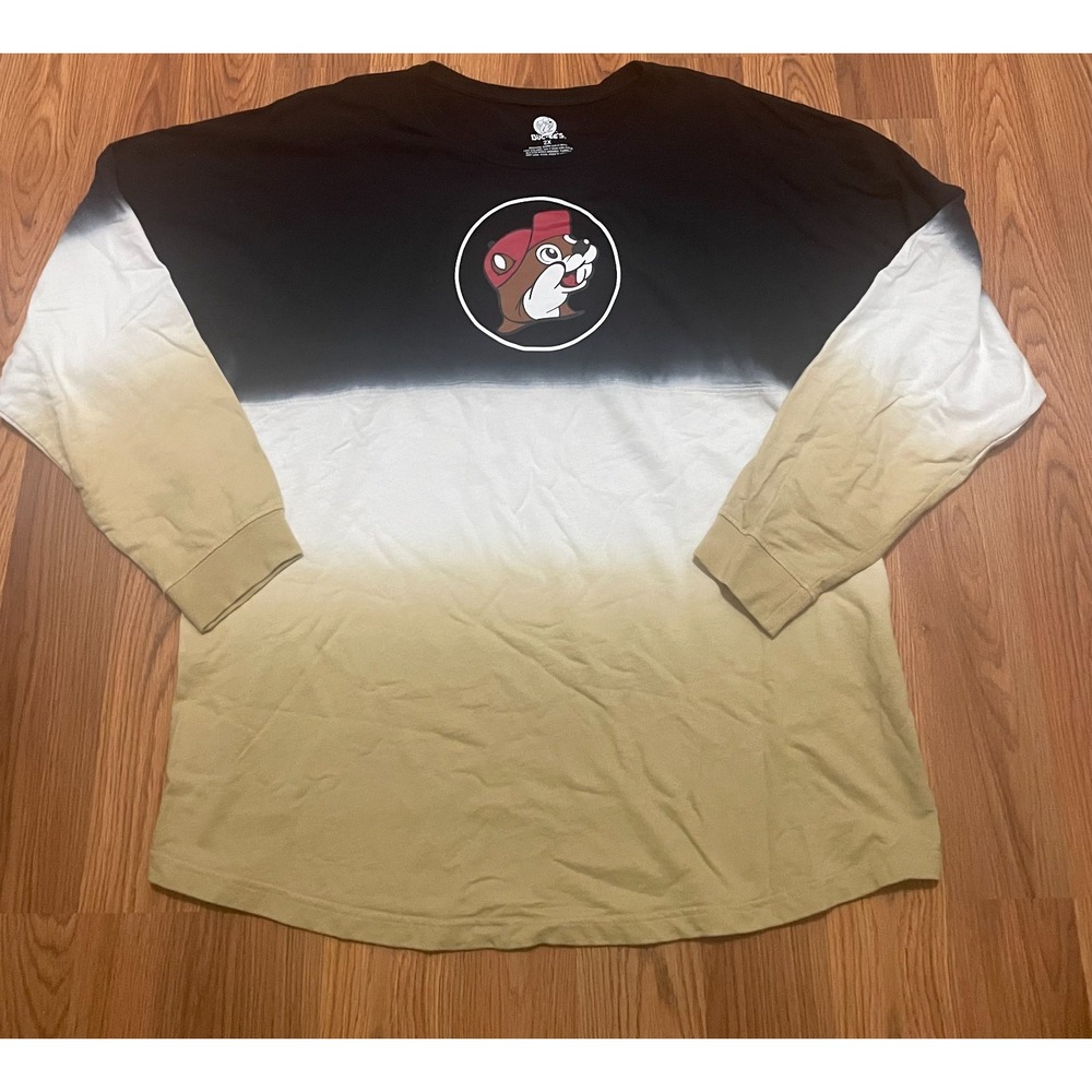 Buc-ee's Long Sleeve Shirt Mens 2X Gradient Fade Logo Graphic Tee
